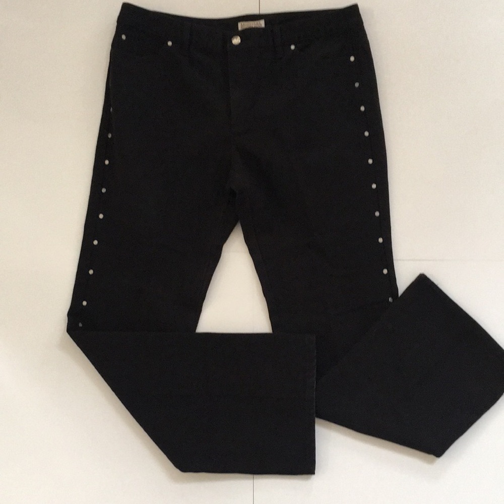 Michael Kors Black Flare Studded Jeans Size 14